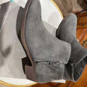 Gray Ankle Boots